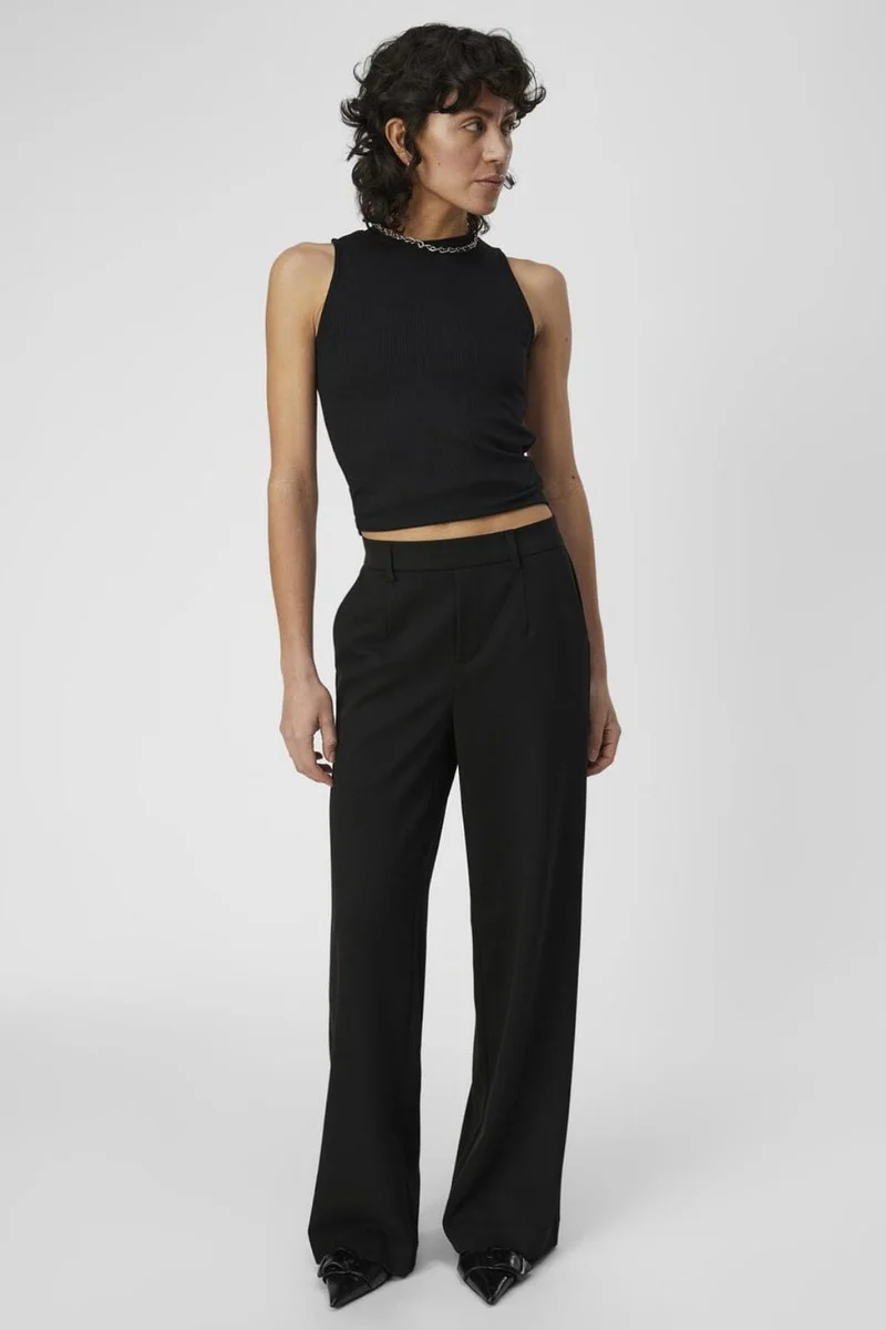Object - Objlisa Wide Pant - 3810782 Black