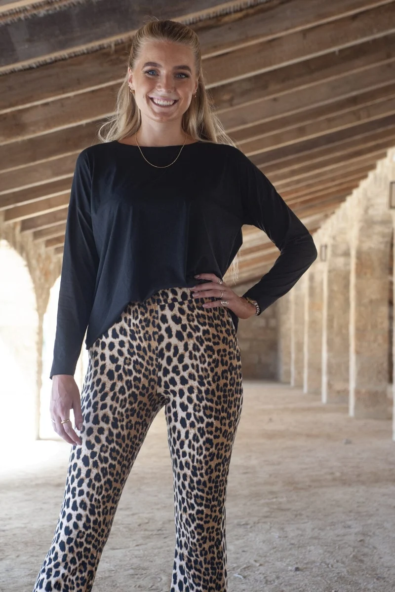 Liberte - Alma-Flaired-Pants - Lux Leo