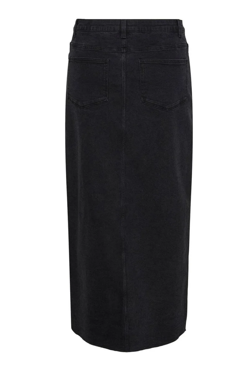 Pieces - Pcjessie Anklenim Skirt - 4511173 Black
