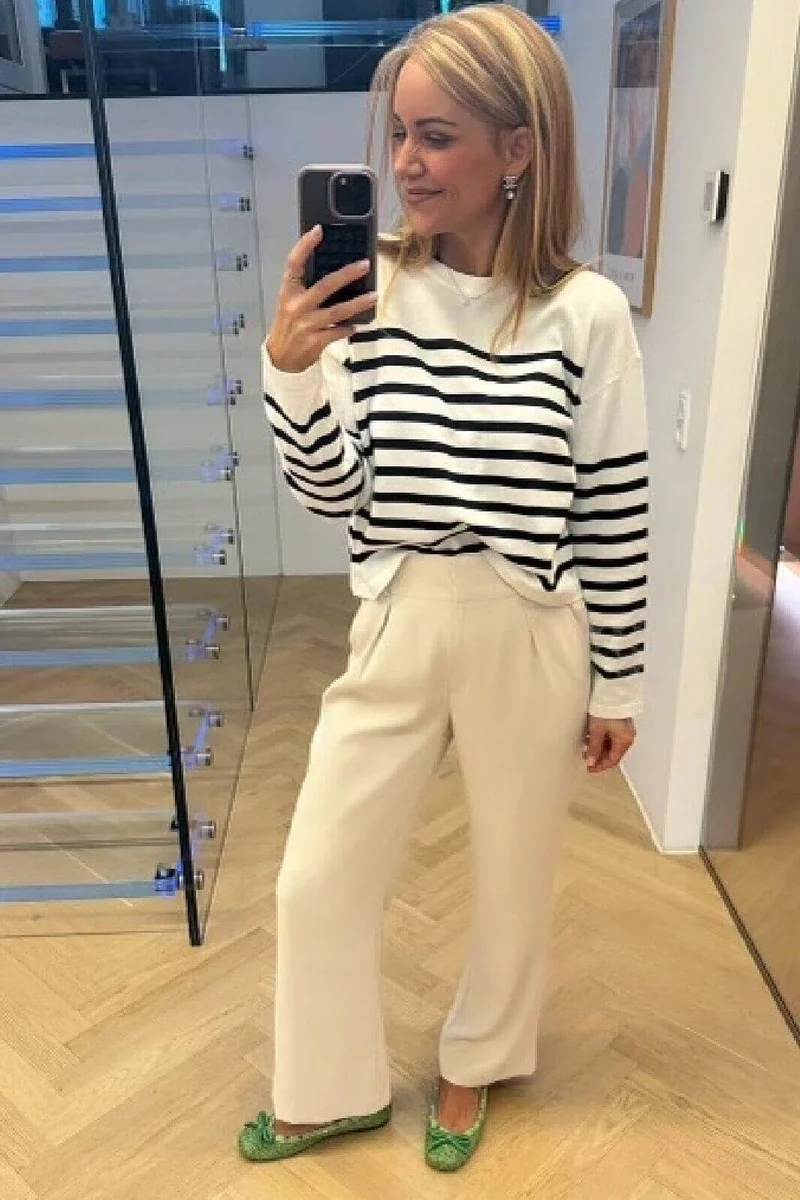 Valentin Studio - Pretty Pants Wide - Ivory