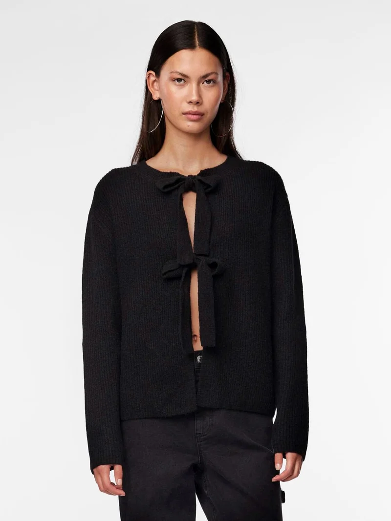 Pieces - Pcsilly Ls Reversible Tie Knit - 4511205 Black