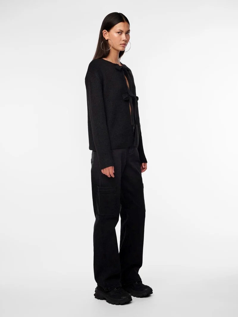 Pieces - Pcsilly Ls Reversible Tie Knit - 4511205 Black