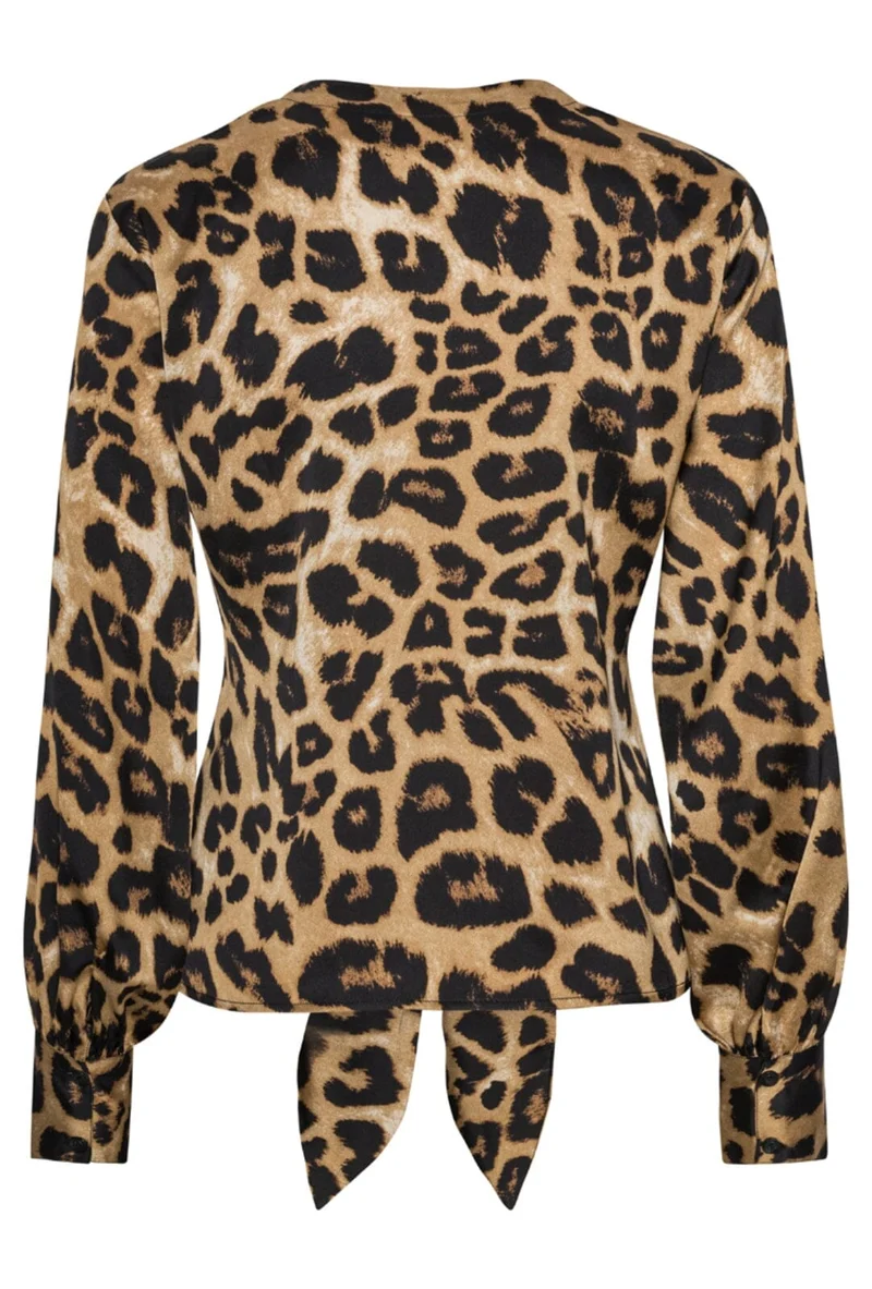 Karmamia - Blair Blouse - Hammered Leopard