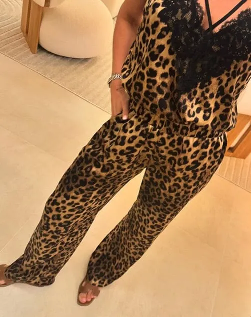 Valentin Studio - Comfy Leopard Pants - Leopard