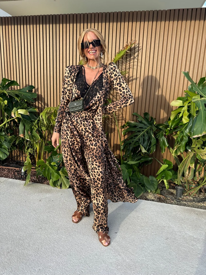 Valentin Studio - Comfy Leopard Pants - Leopard