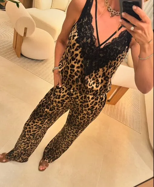 Valentin Studio - Comfy Leopard Pants - Leopard
