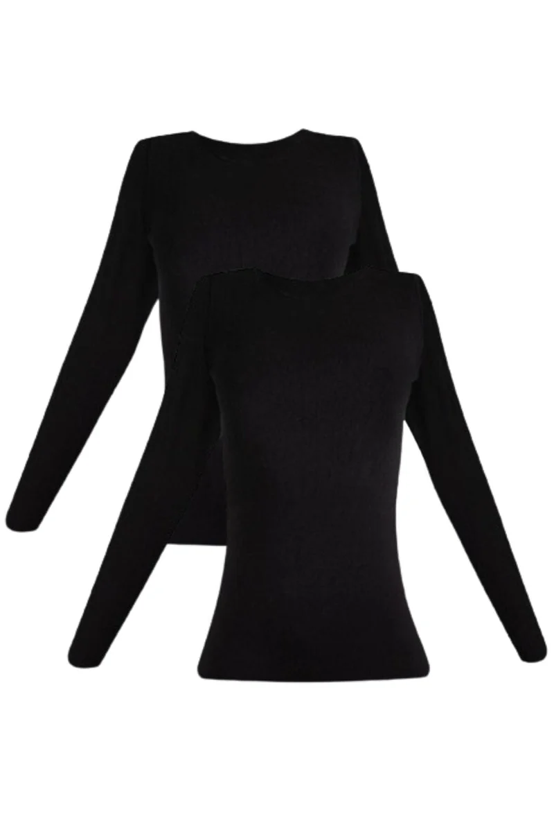 Soft basic - Haily Shirt 2 pak - black
