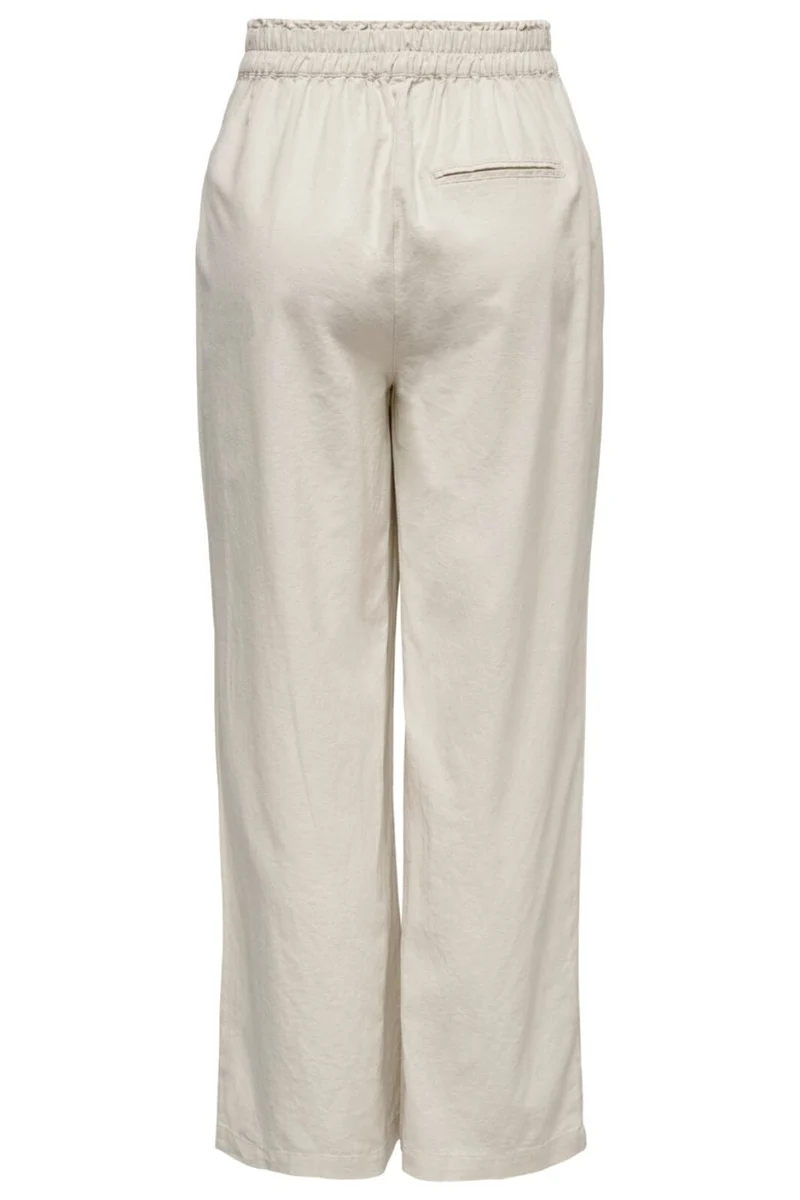 Only - Onltokyo Linen Blend Pant - 3996929 Moonbeam