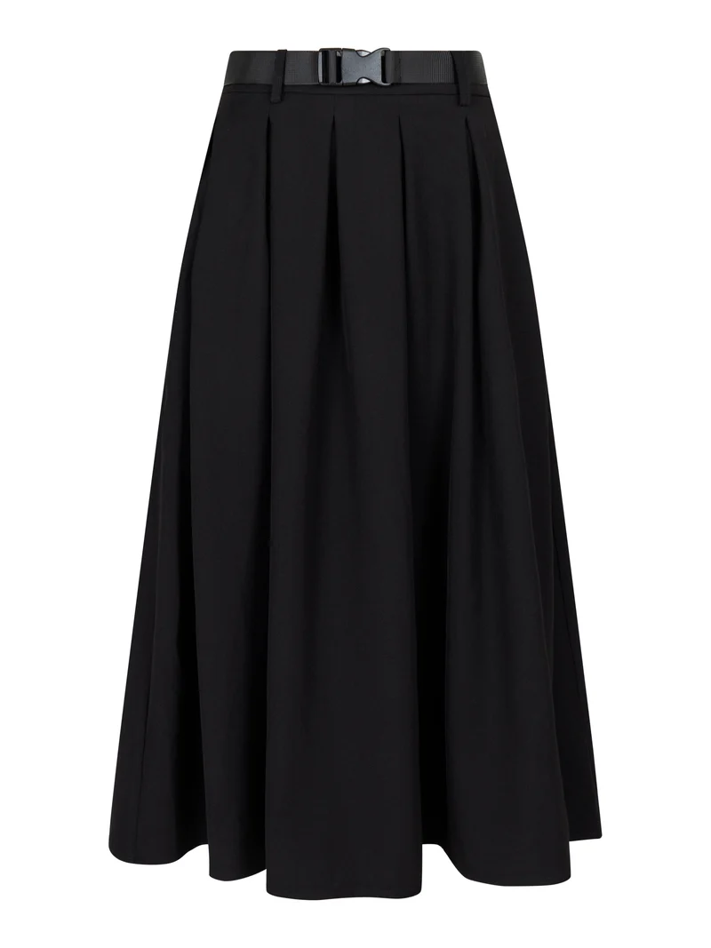 Valentin Studio - Pleated Skirt - Black
