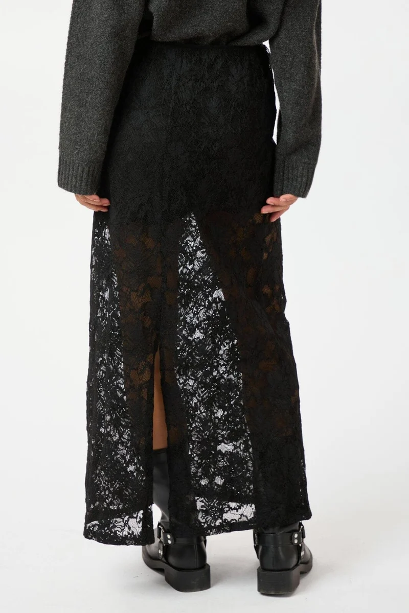Neo Noir - Emmie Lace Skirt 163608 - Black