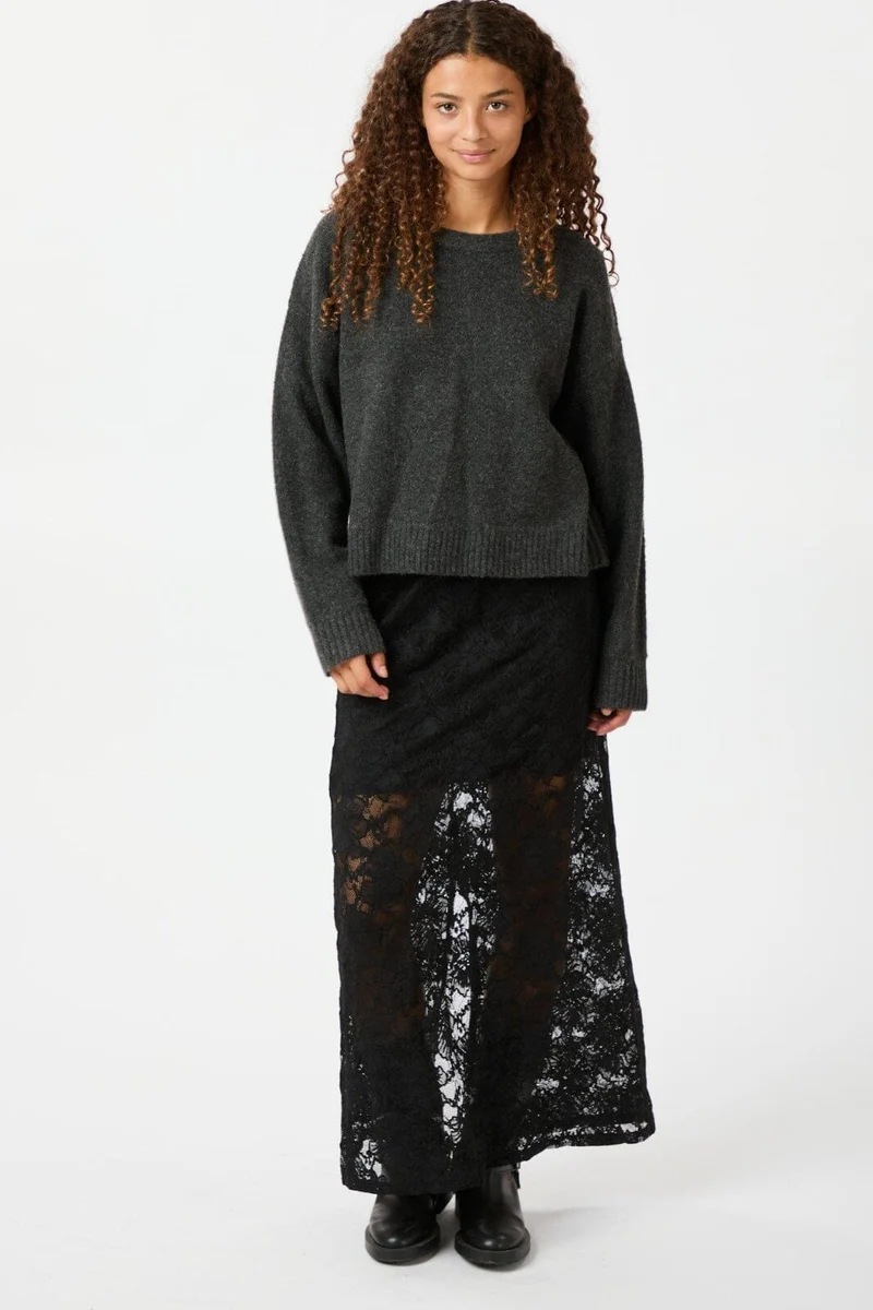 Neo Noir - Emmie Lace Skirt 163608 - Black