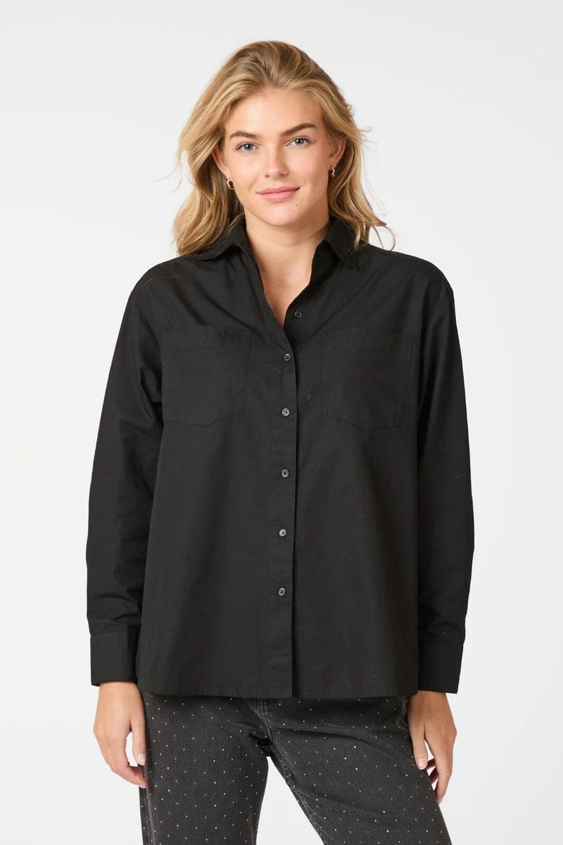 Neo Noir - Dalma C Poplin Shirt 164332 - Black