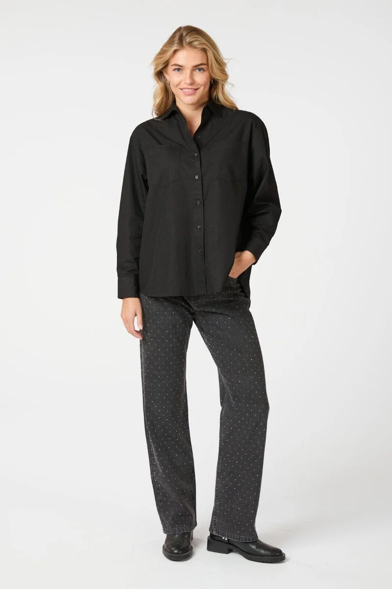 Neo Noir - Dalma C Poplin Shirt 164332 - Black