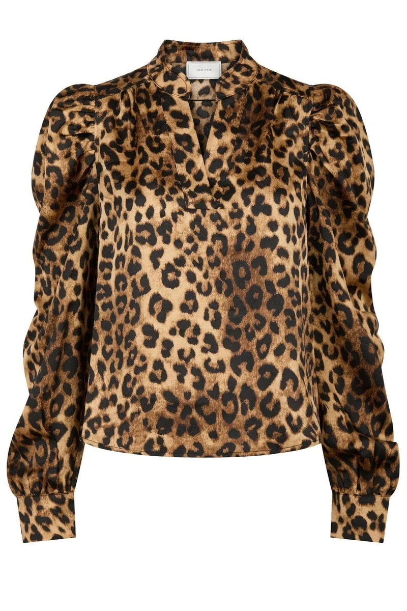 Neo Noir - Rosslyn Leo Blouse - Leopard