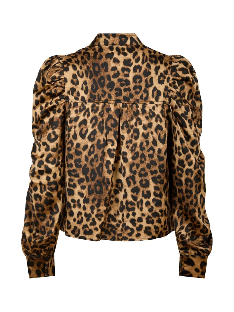Neo Noir - Rosslyn Leo Blouse - Leopard