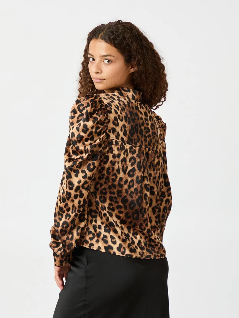 Neo Noir - Rosslyn Leo Blouse - Leopard