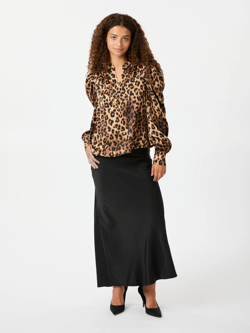 Neo Noir - Rosslyn Leo Blouse - Leopard
