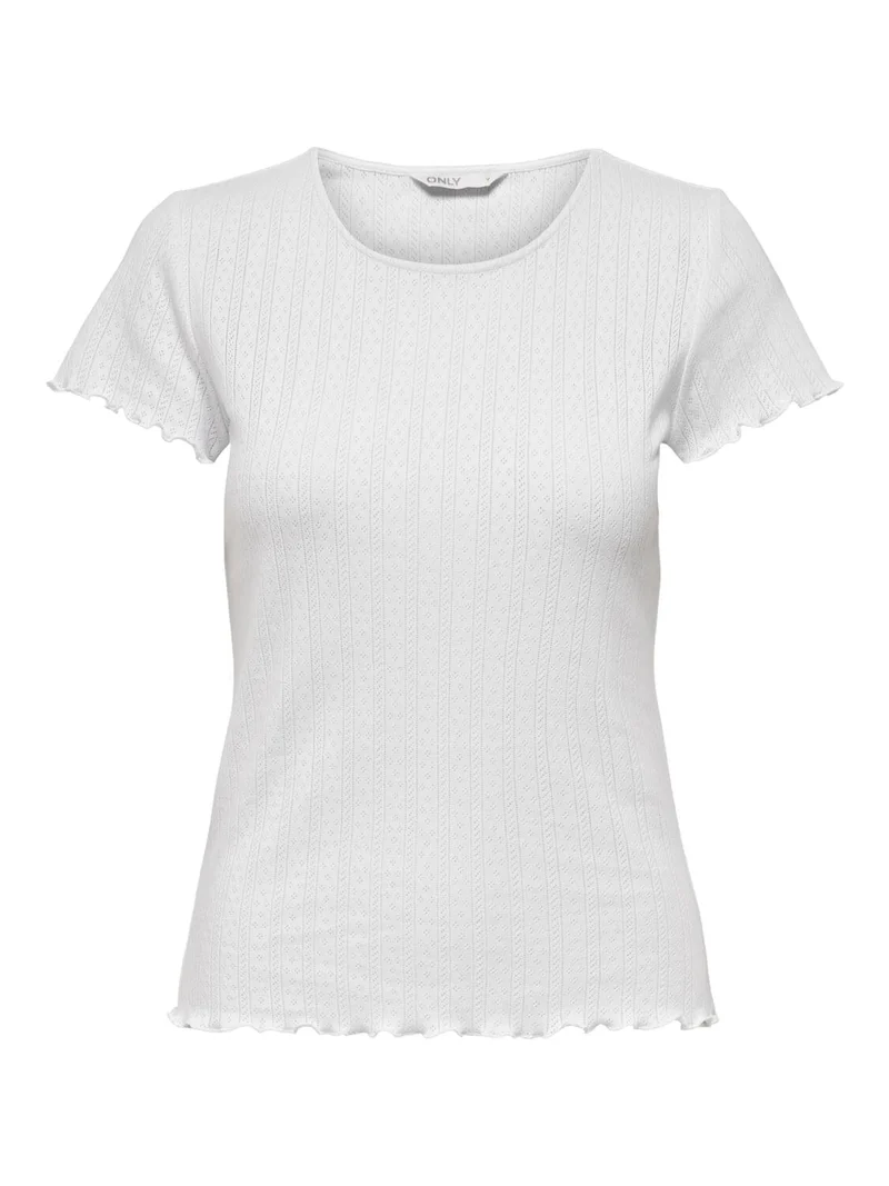 Only - Onlcarlotta SS Top - 3876952 White