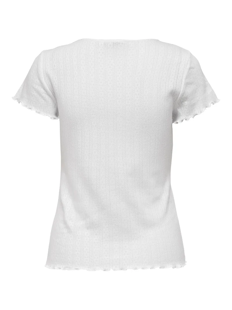 Only - Onlcarlotta SS Top - 3876952 White