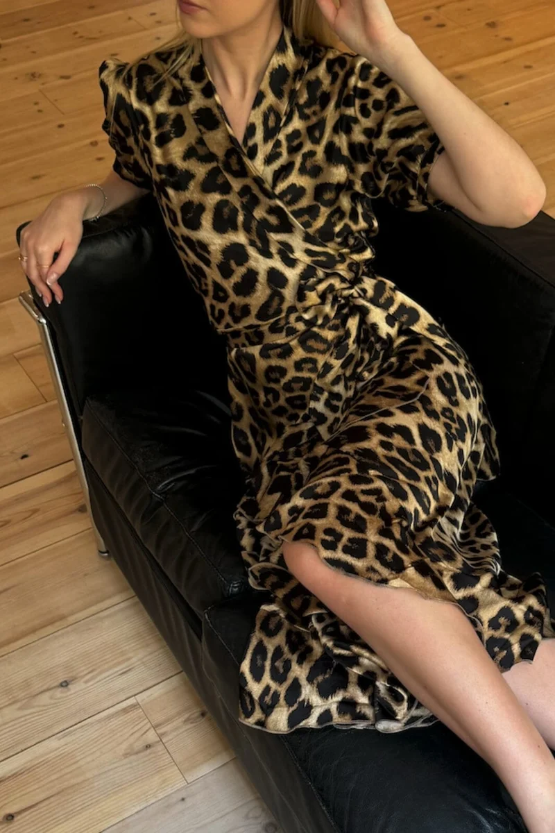 Karmamia - Iris Dress 1921 - Hammered Leopard