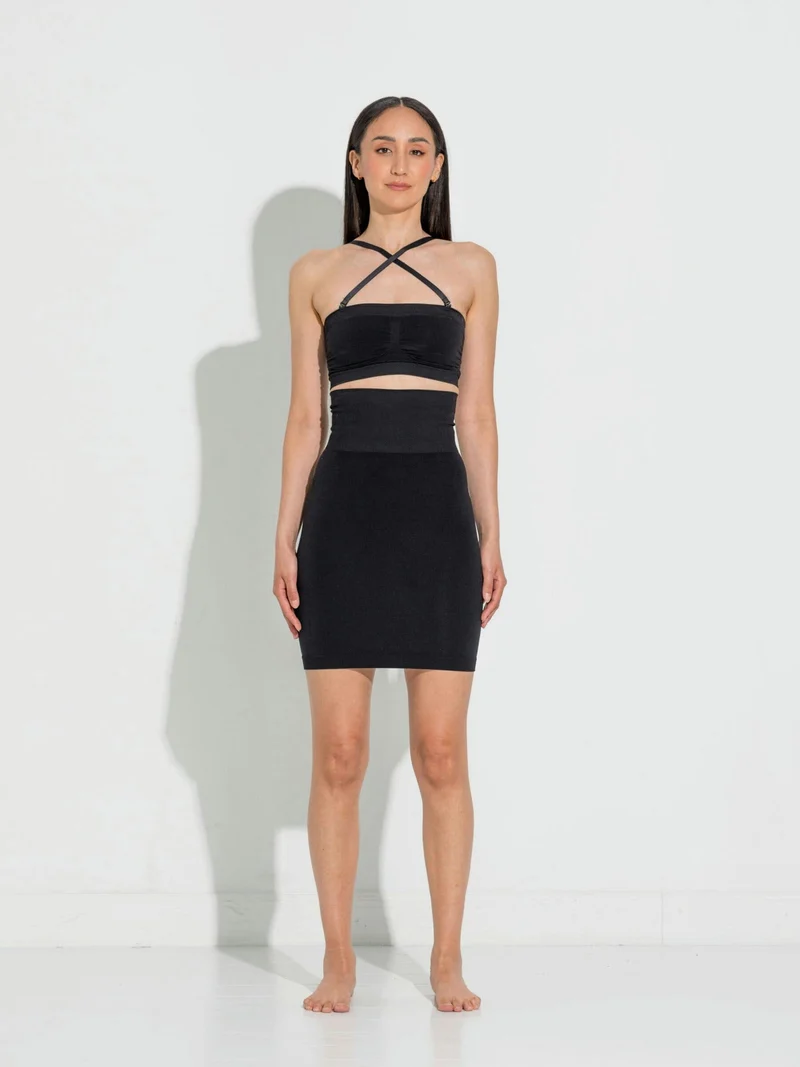 Lykkeland Ateliér - Second Skin High Waist Tube Skirt - Black