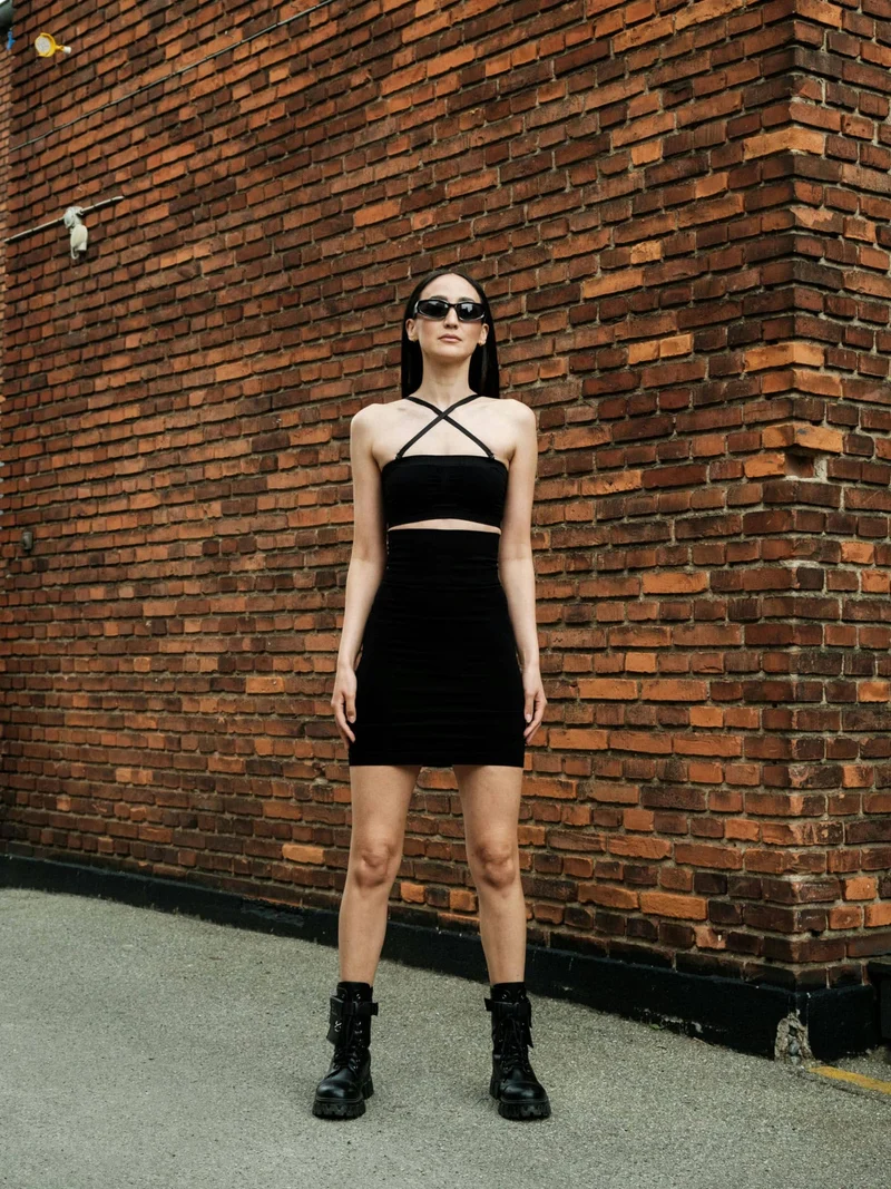 Lykkeland Ateliér - Second Skin High Waist Tube Skirt - Black