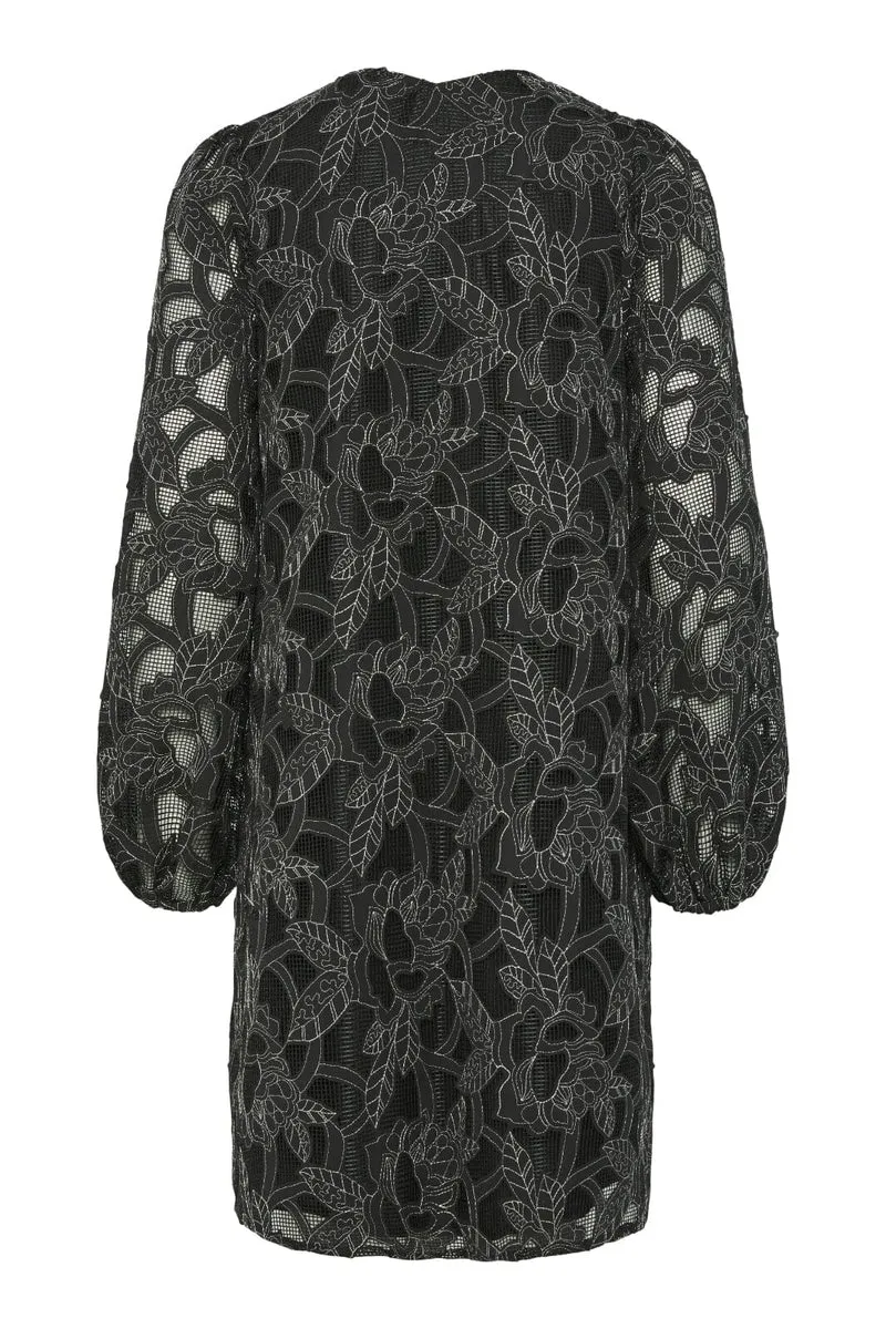 YAS - Yassigga Ls Dress - 4624104 Black Silver Stitch