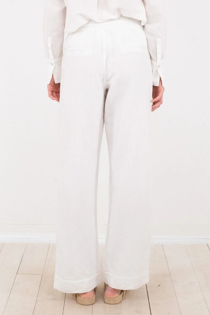 Neo Noir - Sonar Linen Pants - White