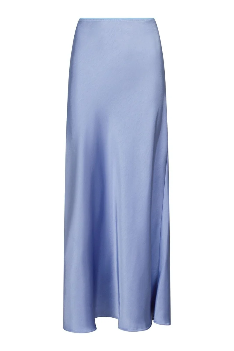 Neo Noir - Vicky Heavy Sateen Skirt - Lilac
