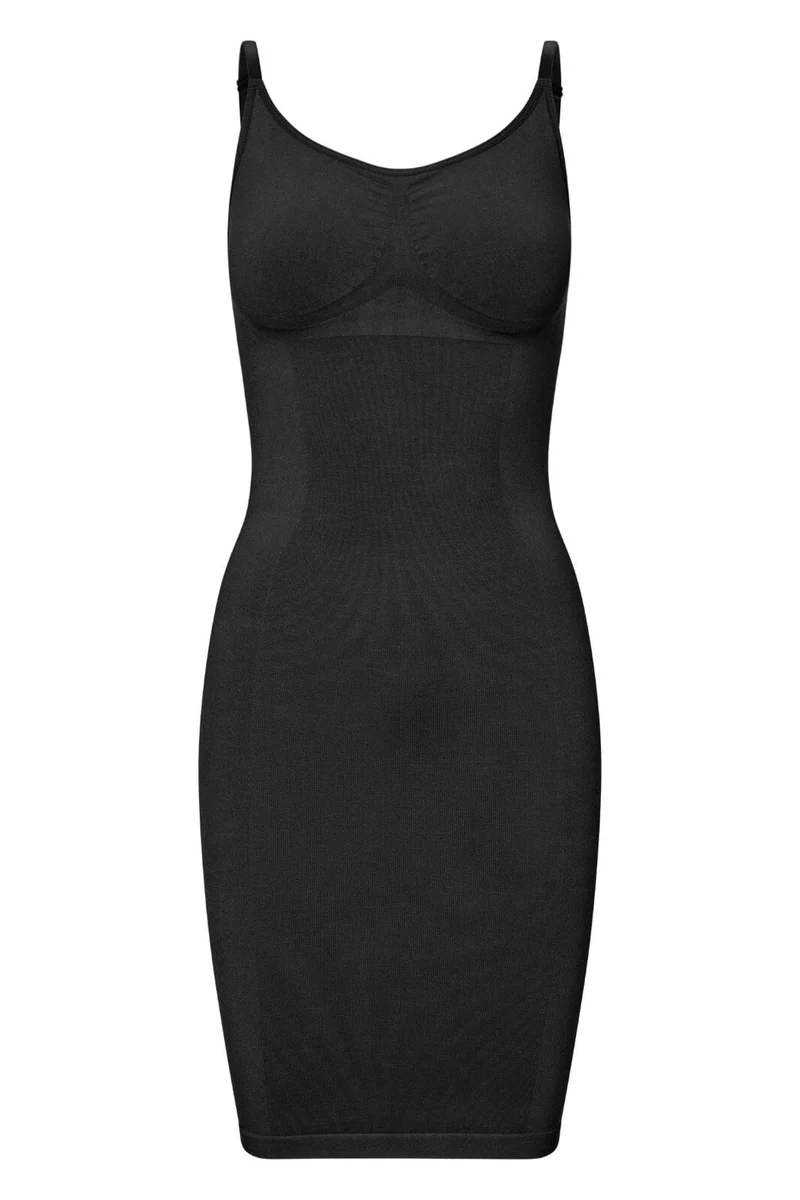 Lykkeland Ateliér - Second Skin Slip Dress - Black