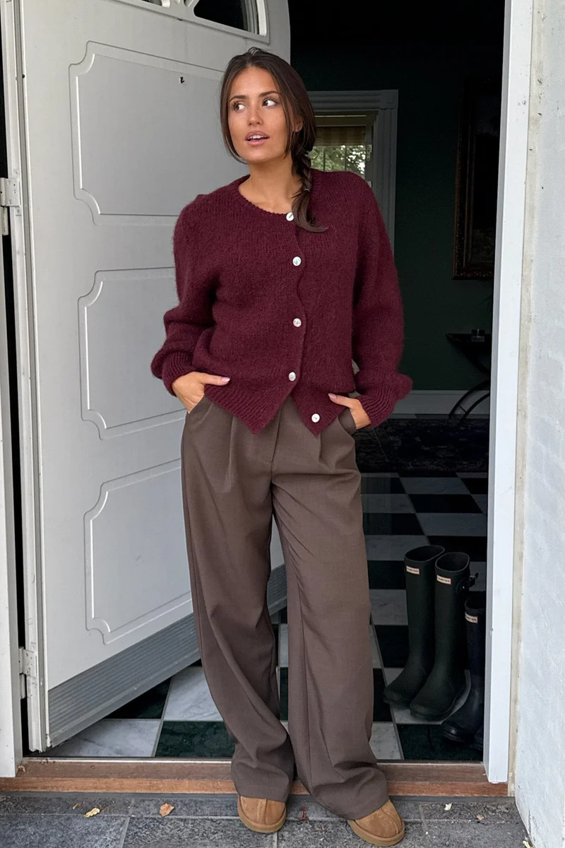 BYIC - Idaic Cardigan - bordeaux Bordeaux