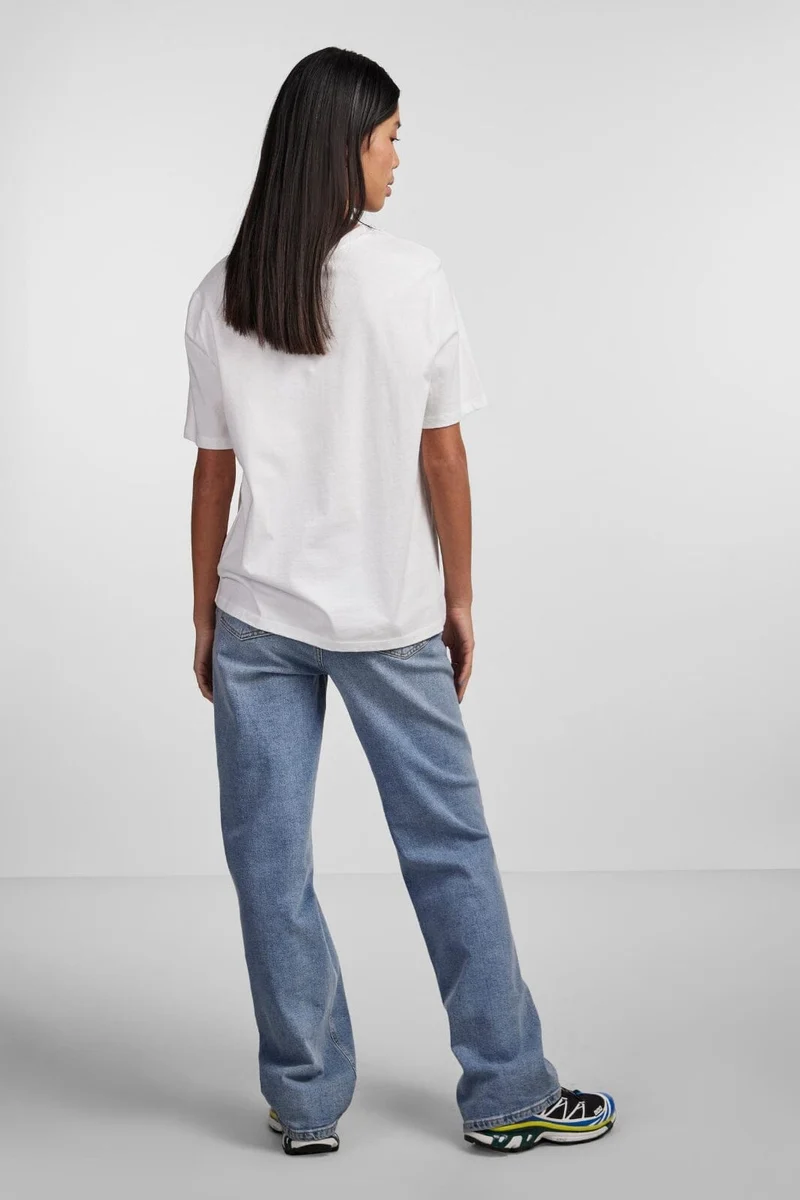 Pieces - Pcria Ss Solid Tee - 4280157 Bright White