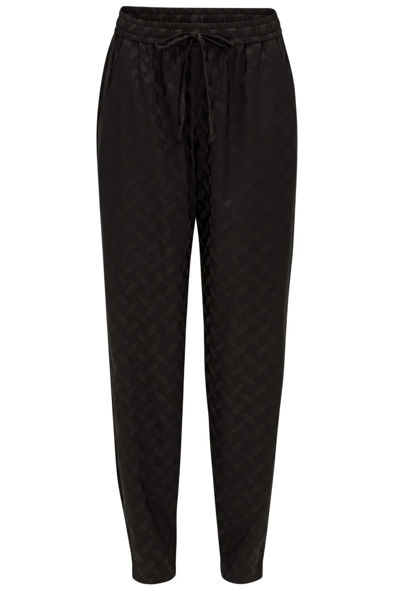 Karmamia - Cora Pants - Black Keffiyeh Jacquard