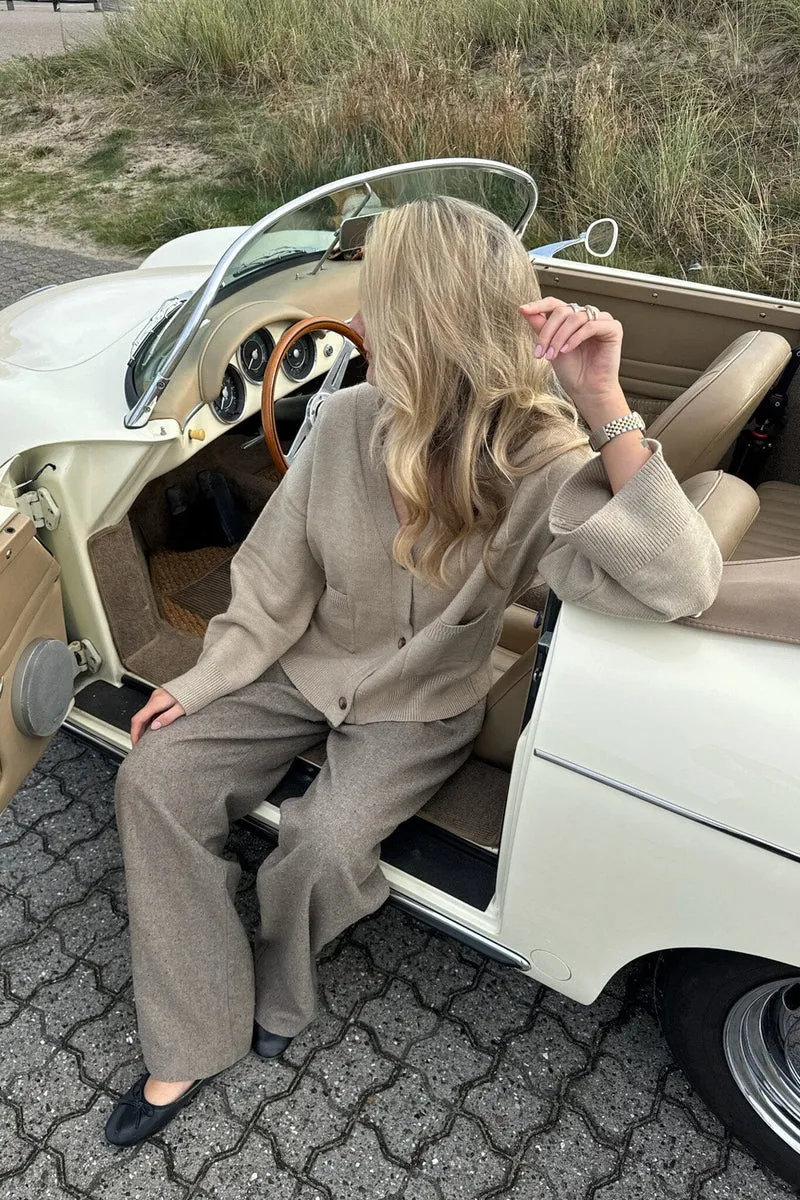 BYIC - Claraic Pants - brownm Brown Melange