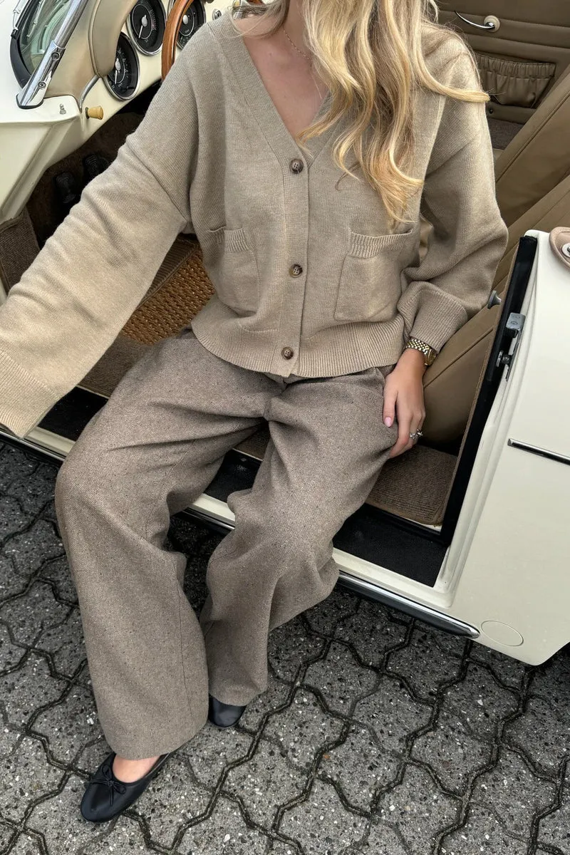 BYIC - Claraic Pants - brownm Brown Melange
