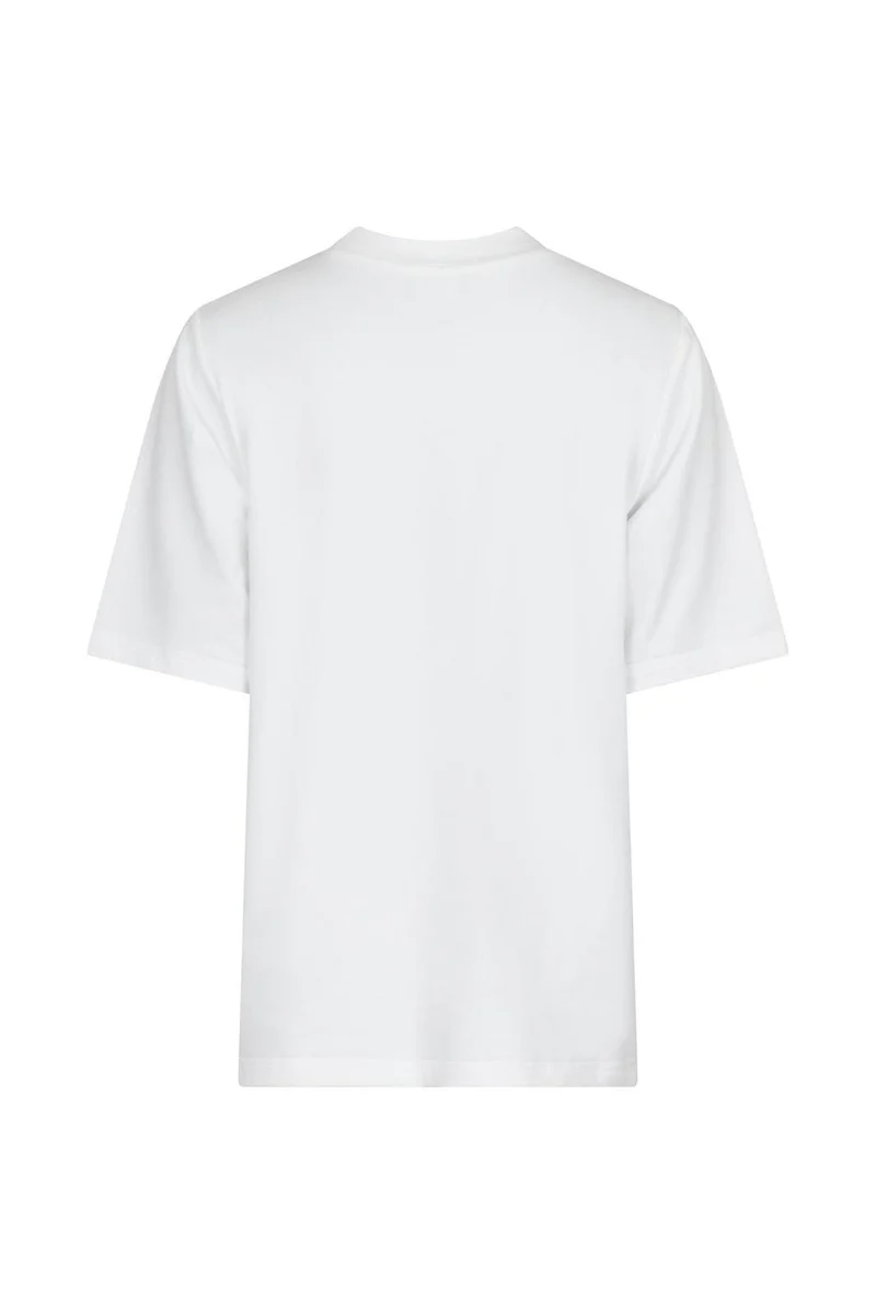 Valentin Studio - Gold Button Casual T-shirt - White