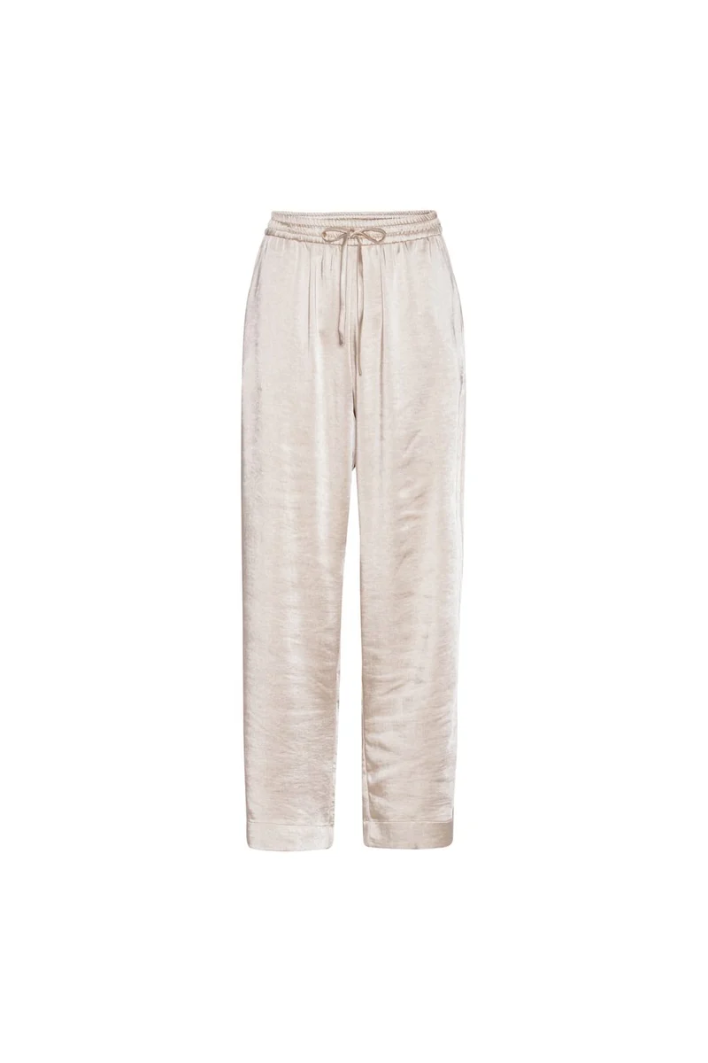 Karmamia - Garcia Pants - Antique White Rich Satin
