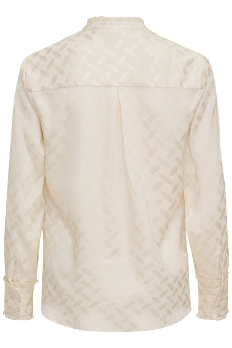 Karmamia - Trinity Shirt - Ivory Keffiyeh Jacquard