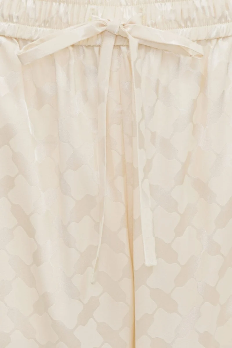 Karmamia - Cora Pants - Ivory Keffiyeh Jacquard