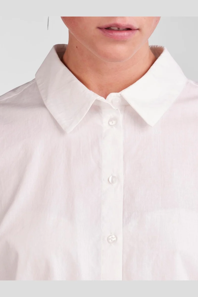 Pieces - Pctanne Ls Loose Shirt - 4121209 Cloud Dancer