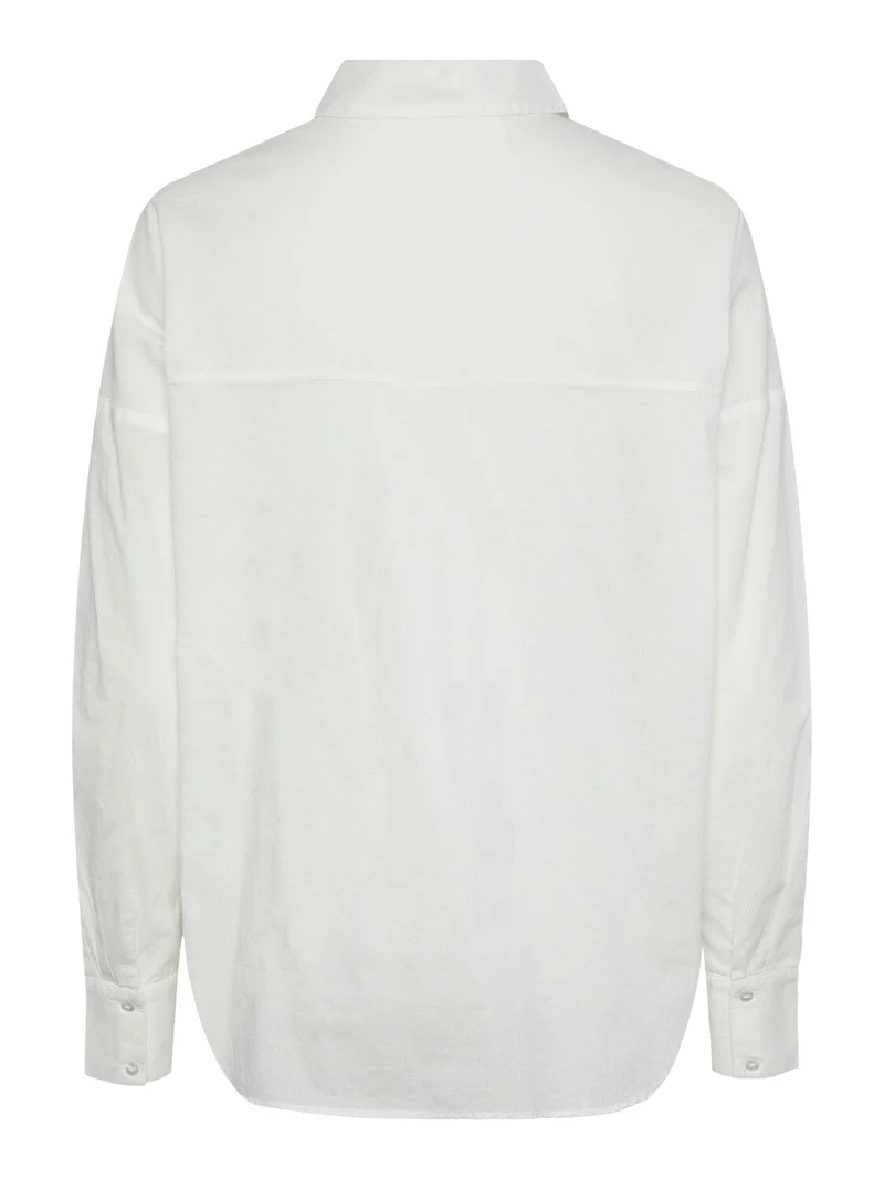 Pieces - Pctanne Ls Loose Shirt - 4121209 Cloud Dancer