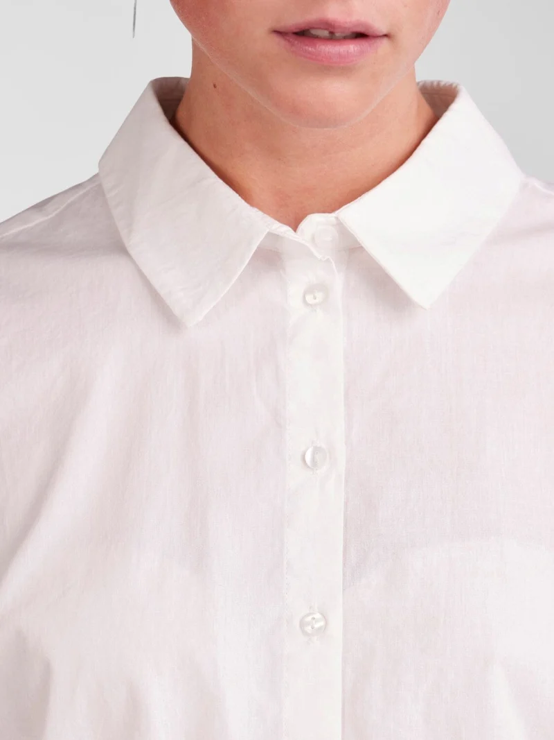 Pieces - Pctanne Ls Loose Shirt - 4121209 Cloud Dancer