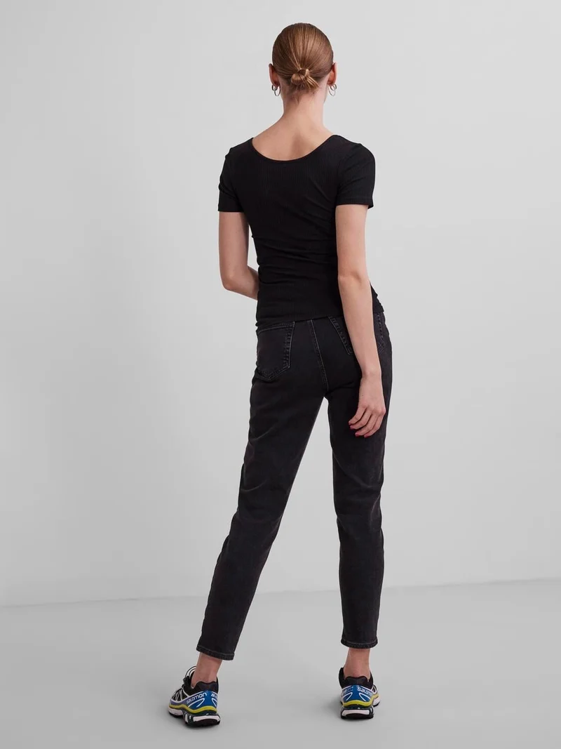 Pieces - PcKitte SS Top - Black