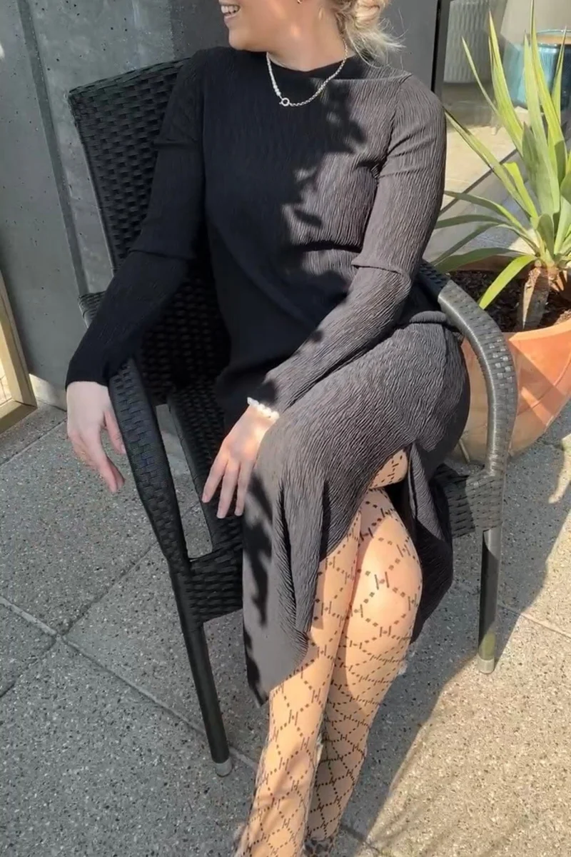 Neo Noir - Vogue Dress Eksklusiv hos Molly&My - Black