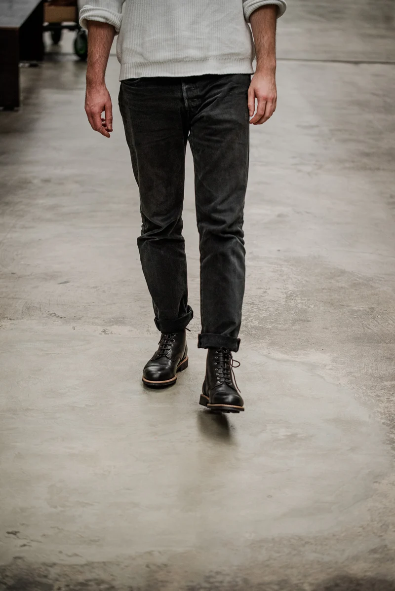 Tejo Black Boots Military Sole