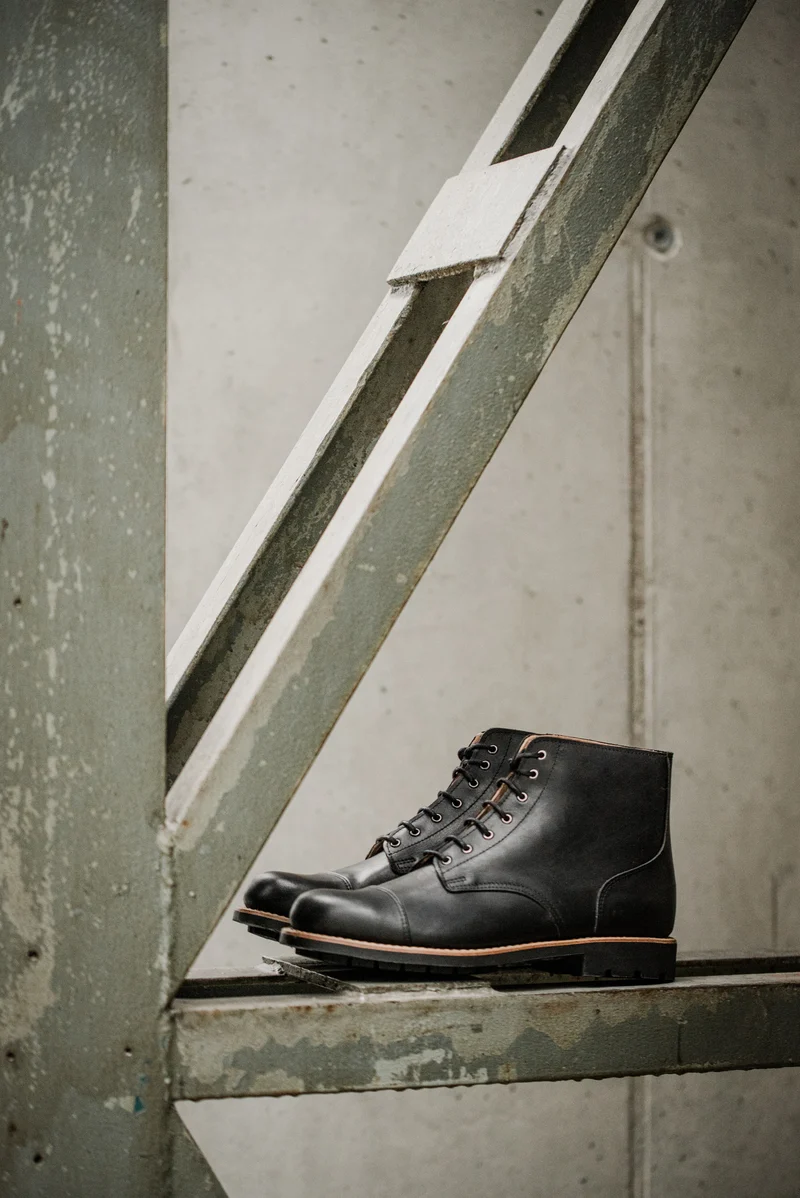 Tejo Black Boots Military Sole