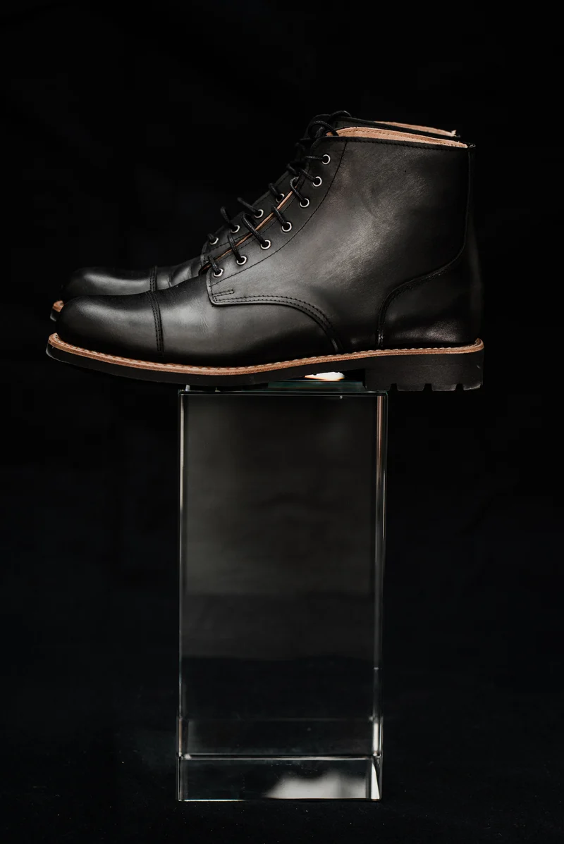 Tejo Black Boots Military Sole