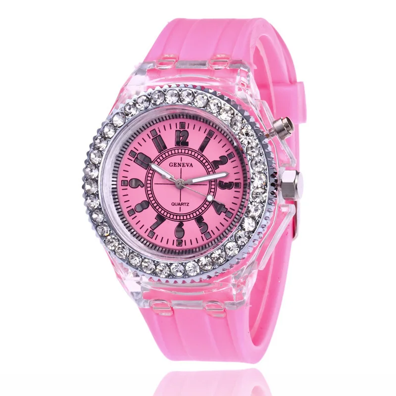 LED Watch – Armbanduhr mit Lichtfunktion und Silikonarmband