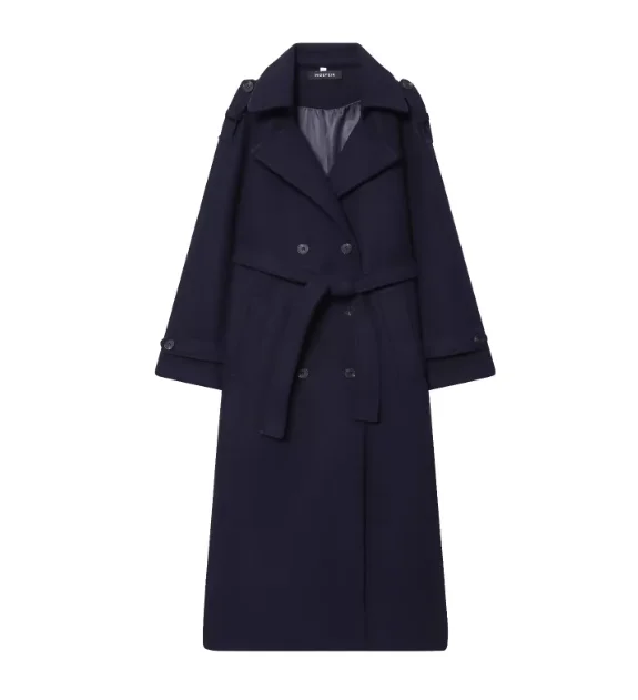 Damen Trenchcoat mit Doppelknopfleiste und Gürtel – Valessa