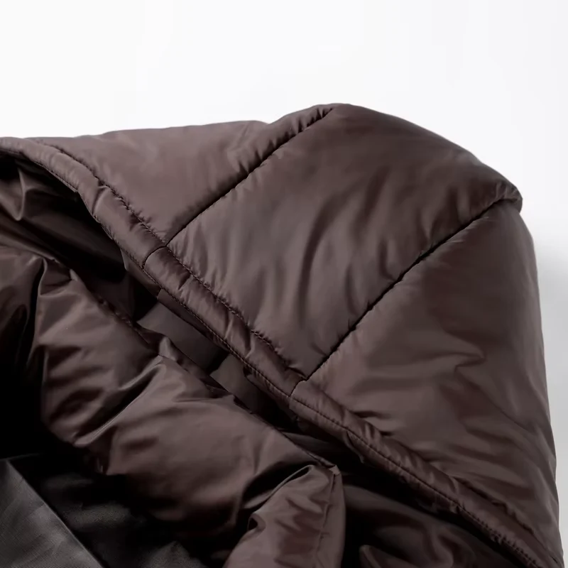 Damen Winterjacke mit abnehmbarer Kapuze und Stehkragen – Norvella